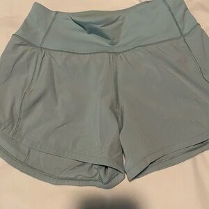 Lululemon light green shorts, excellent condition